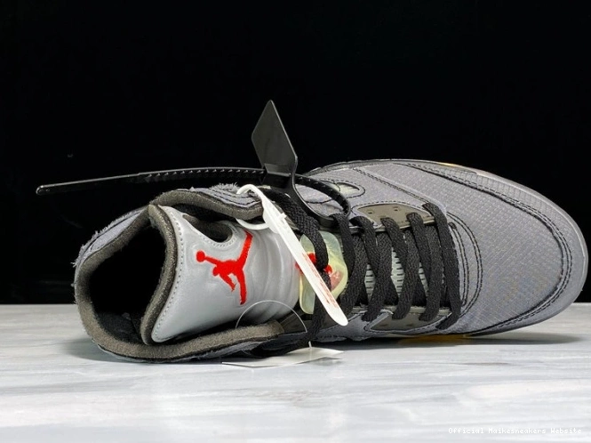 Official Maikesneakers Jordan 5 CT8480-001 x Air Off-White Black 0817